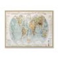 Ancient Map of The World II Wall Art