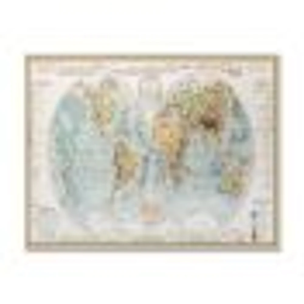 Ancient Map of The World II Wall Art