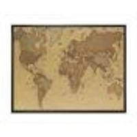 Ancient Map of The World III Canvas Wall Art