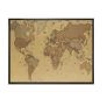 Ancient Map of The World III Canvas Wall Art