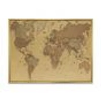 Ancient Map of The World III Canvas Wall Art