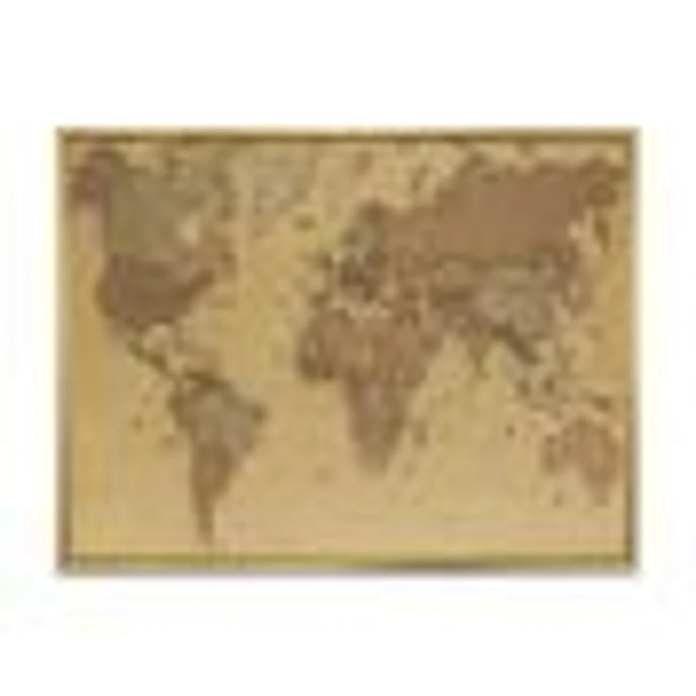 Ancient Map of The World III Canvas Wall Art