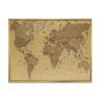 Ancient Map of The World III Canvas Wall Art