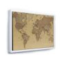 Ancient Map of The World III Canvas Wall Art