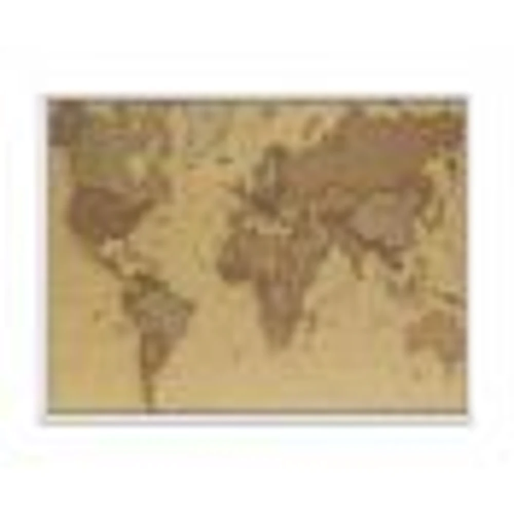 Ancient Map of The World III Canvas Wall Art