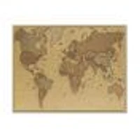 Ancient Map of The World III Canvas Wall Art