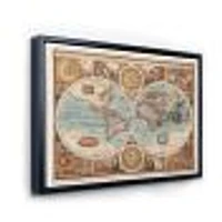 Ancient Map of The World VIII Wall Art