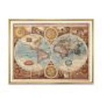 Ancient Map of The World VIII Wall Art