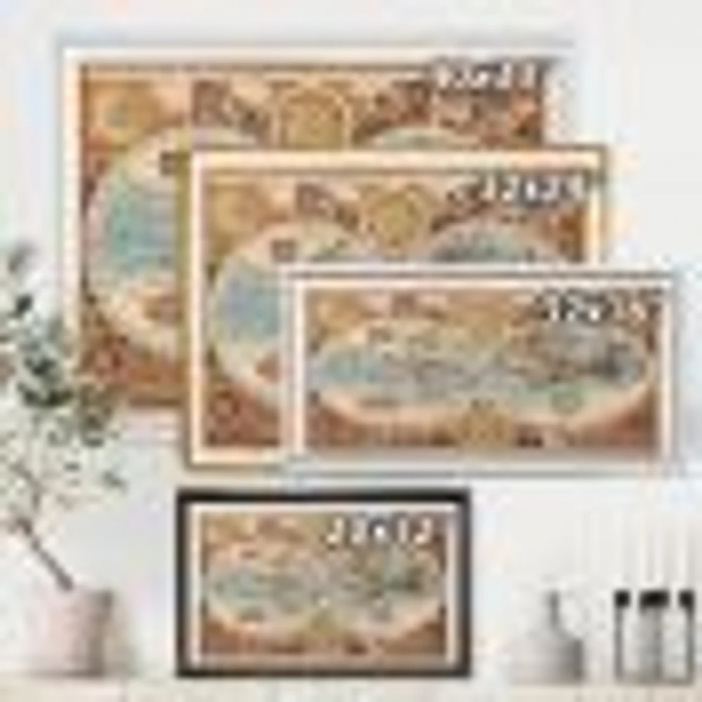 Ancient Map of The World VIII Wall Art