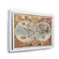 Ancient Map of The World VIII Wall Art