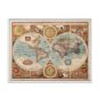 Ancient Map of The World VIII Wall Art