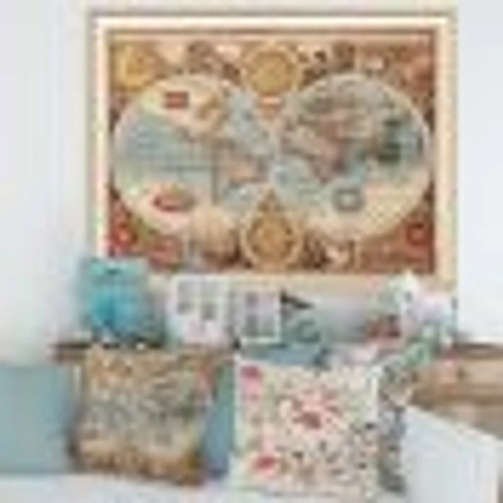 Ancient Map of The World VIII Wall Art