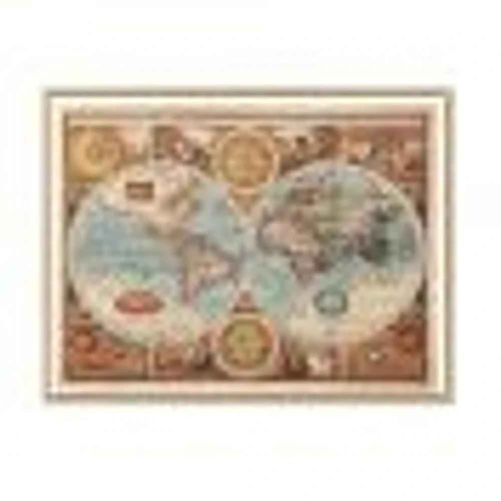 Ancient Map of The World VIII Wall Art