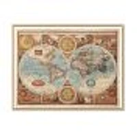 Ancient Map of The World VIII Wall Art