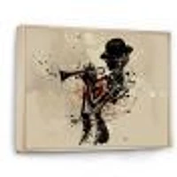 Woman Playing Jazz Trumpet  Wall Art