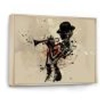 Woman Playing Jazz Trumpet  Wall Art