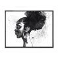 Monochrome Portrait of African American Woman I  Wall Art