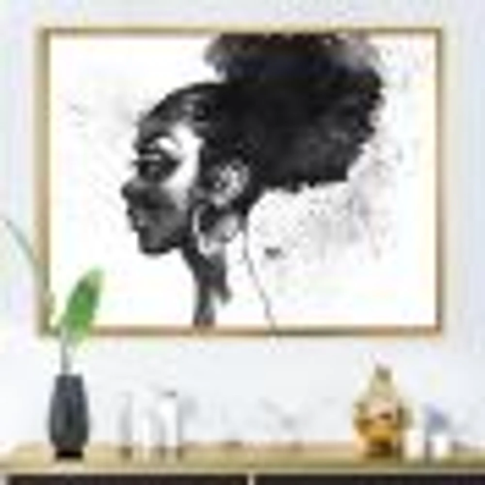 Monochrome Portrait of African American Woman I  Wall Art