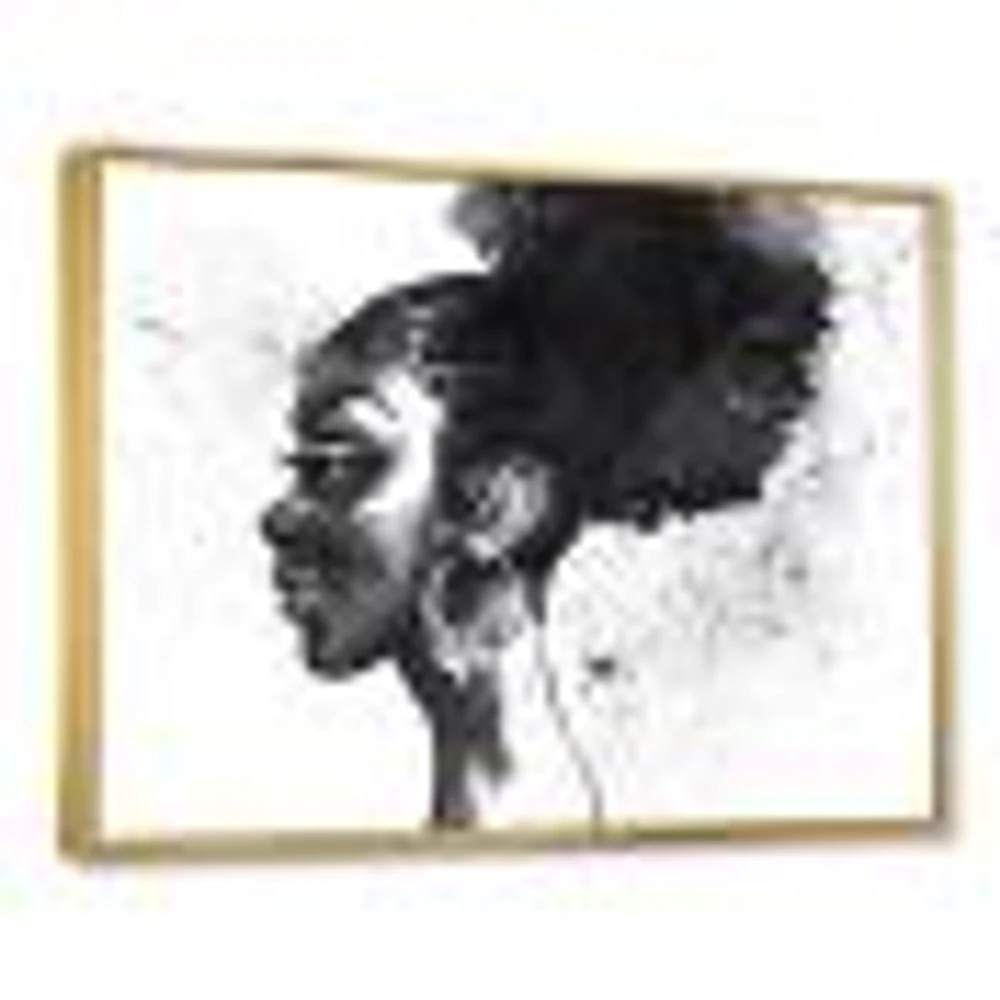 Monochrome Portrait of African American Woman I  Wall Art