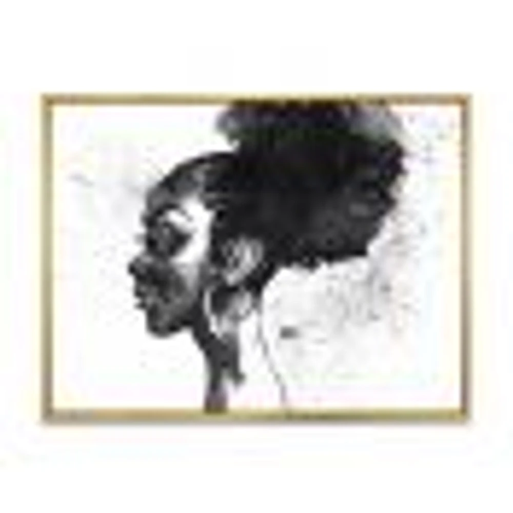 Monochrome Portrait of African American Woman I  Wall Art