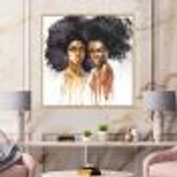 Toile « Portrait of Two Afro American Women