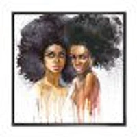 Toile « Portrait of Two Afro American Women