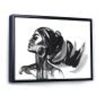 Monochrome Portrait of African American Woman IV  Wall Art