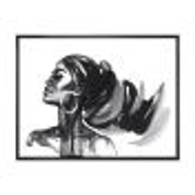 Monochrome Portrait of African American Woman IV  Wall Art