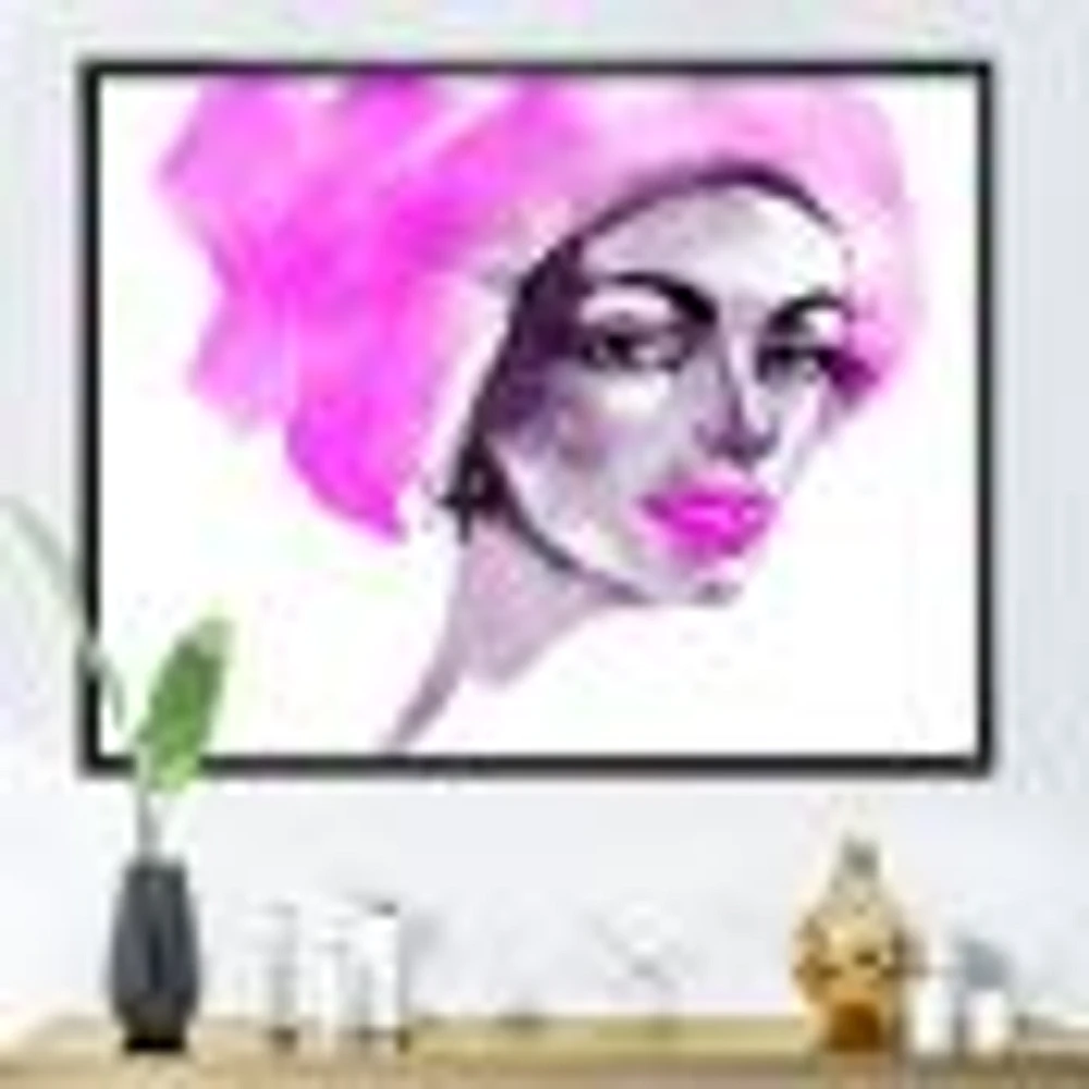 Afro American Woman Fashion Portrait  Wall Art