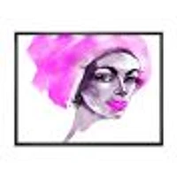 Toile « Afro American Woman Fashion Portrait