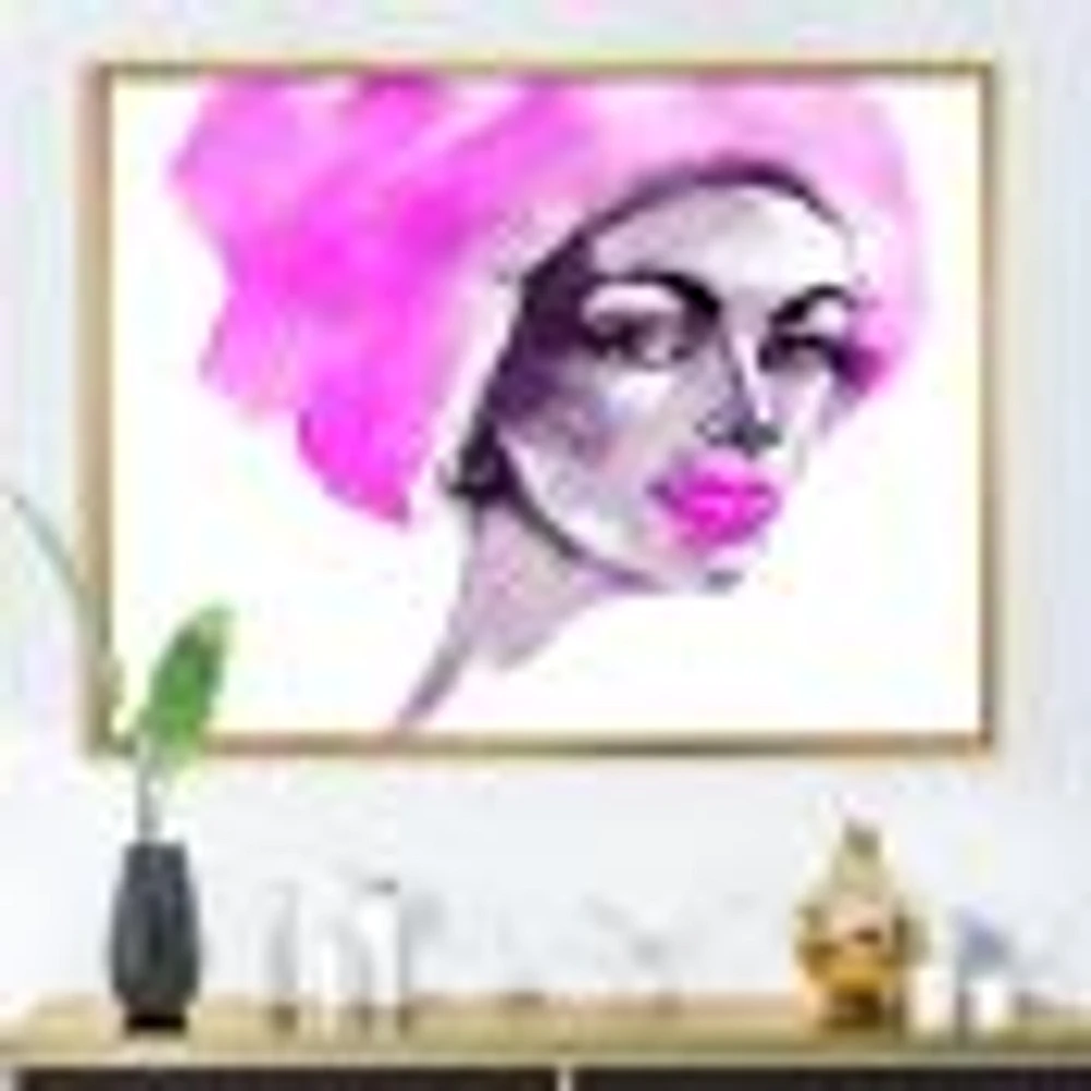 Afro American Woman Fashion Portrait  Wall Art