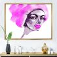 Toile « Afro American Woman Fashion Portrait