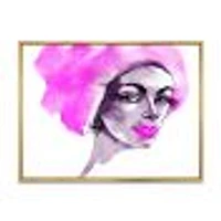 Afro American Woman Fashion Portrait  Wall Art