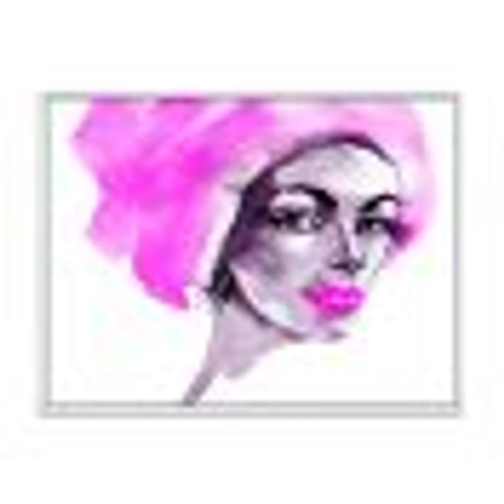 Afro American Woman Fashion Portrait  Wall Art