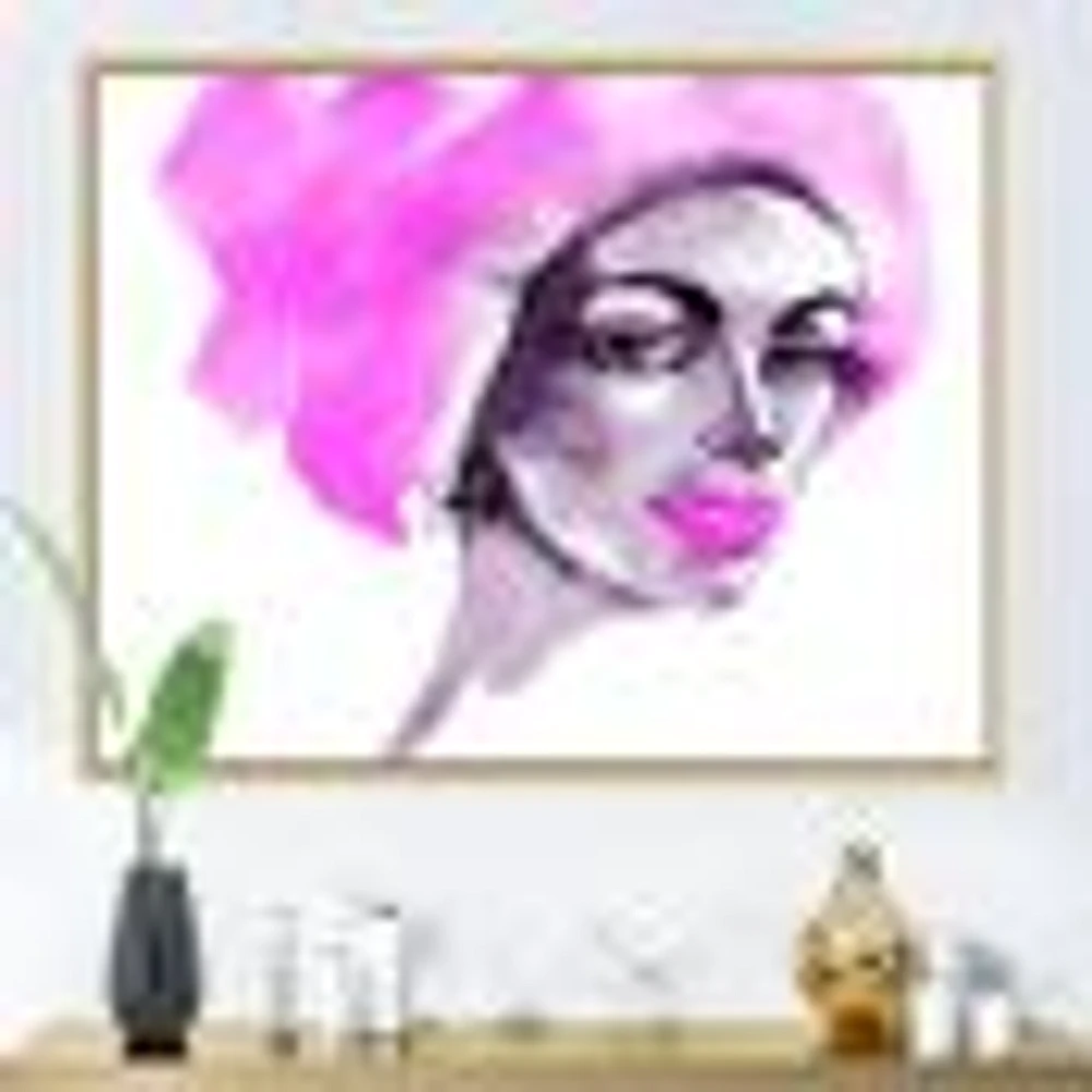 Afro American Woman Fashion Portrait  Wall Art