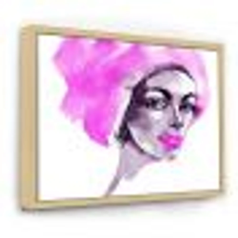 Afro American Woman Fashion Portrait  Wall Art