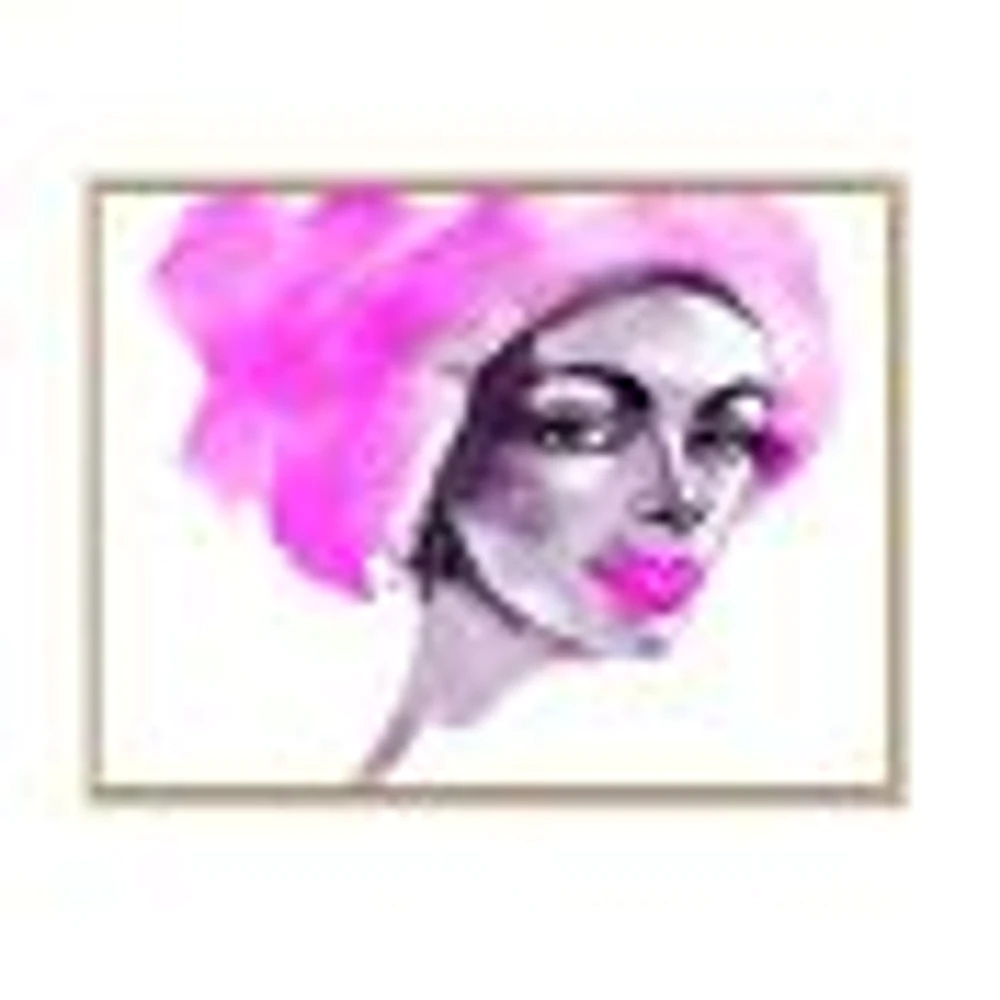 Afro American Woman Fashion Portrait  Wall Art