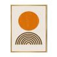 Minimal Orange Sun and Rainbow I Wall Art