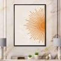 Toile imprimée « Orange Sun Print I »