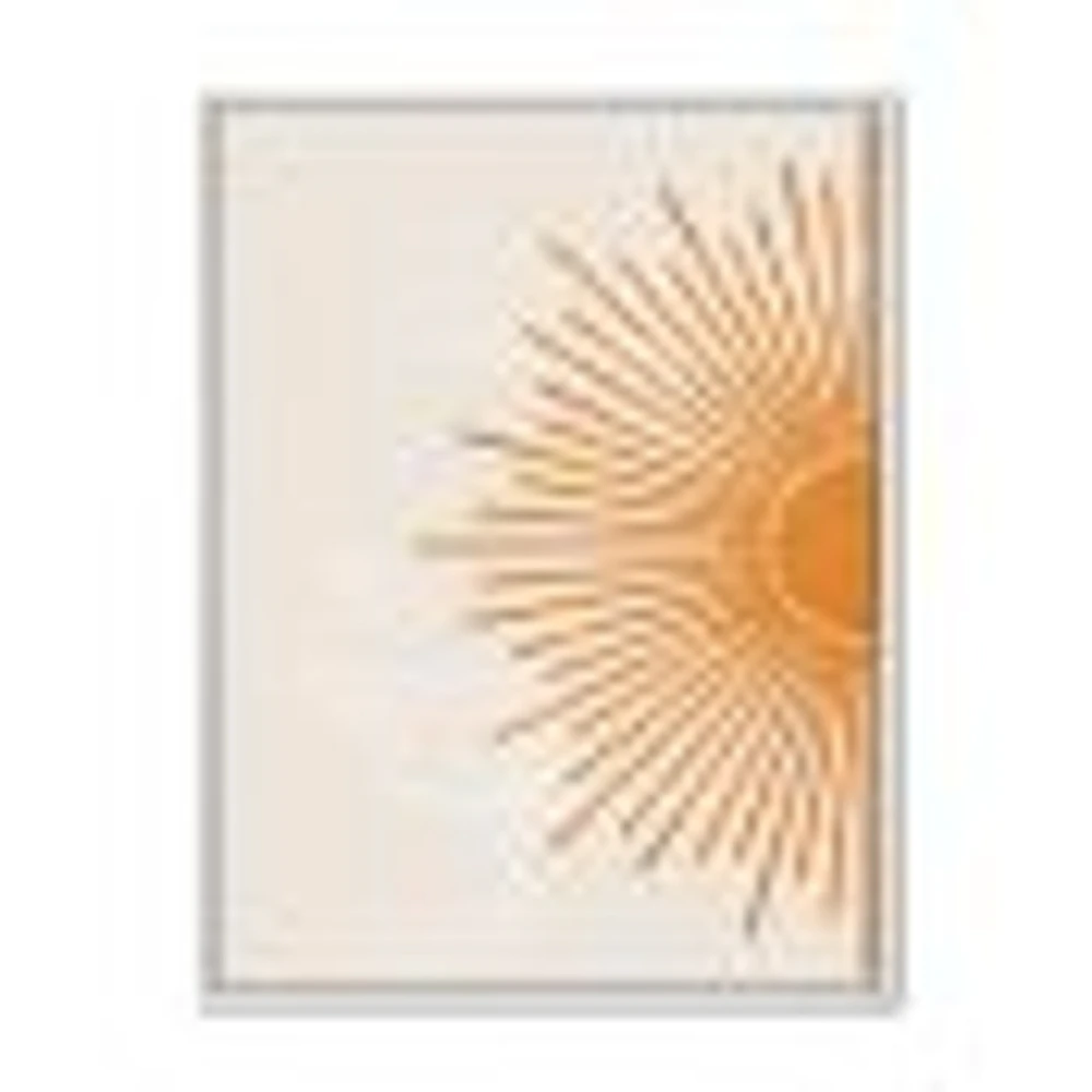 Toile imprimée « Orange Sun Print I »