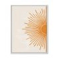 Toile imprimée « Orange Sun Print I »