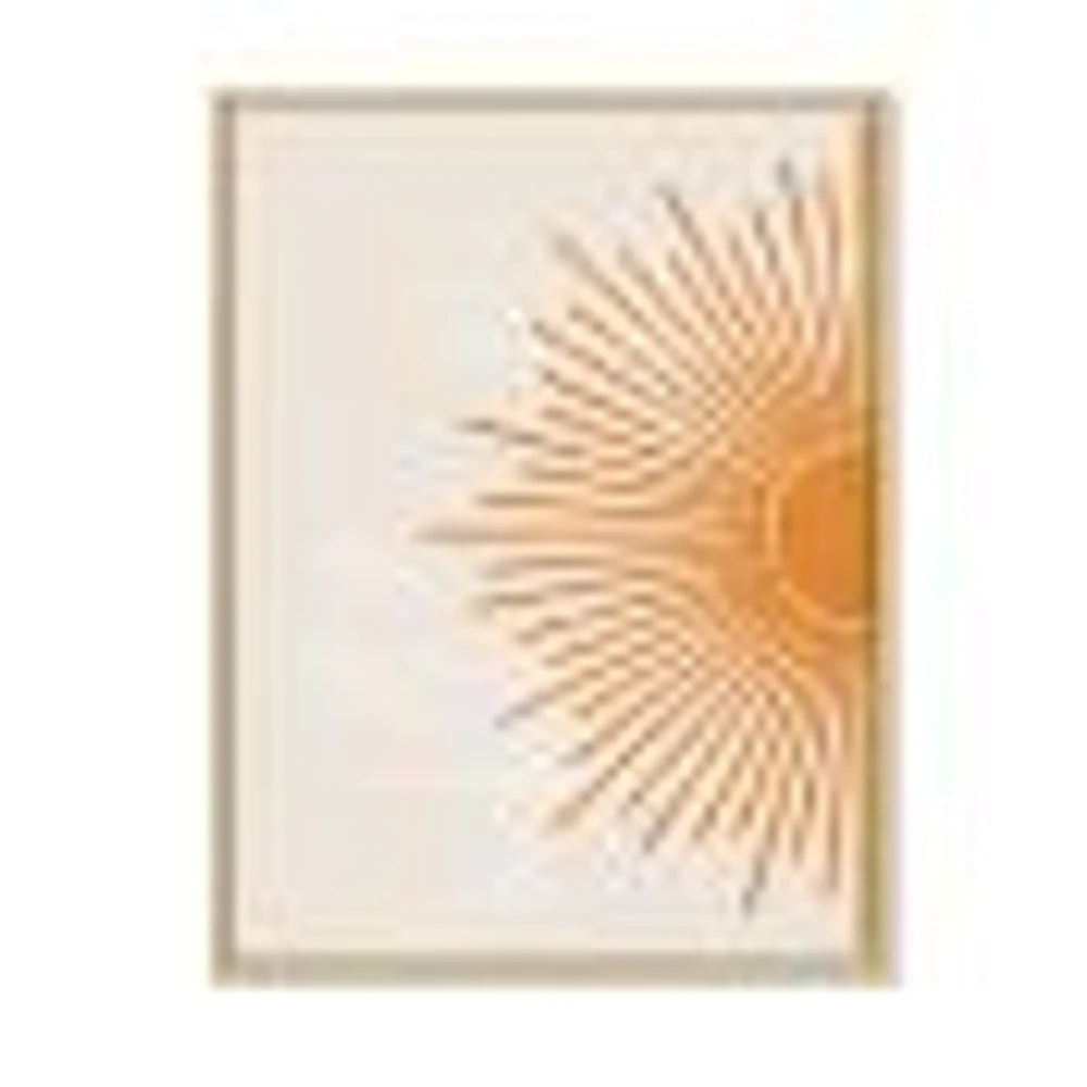 Toile imprimée « Orange Sun Print I »