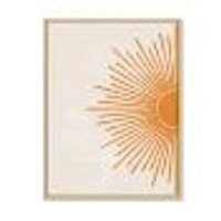 Toile imprimée « Orange Sun Print I »