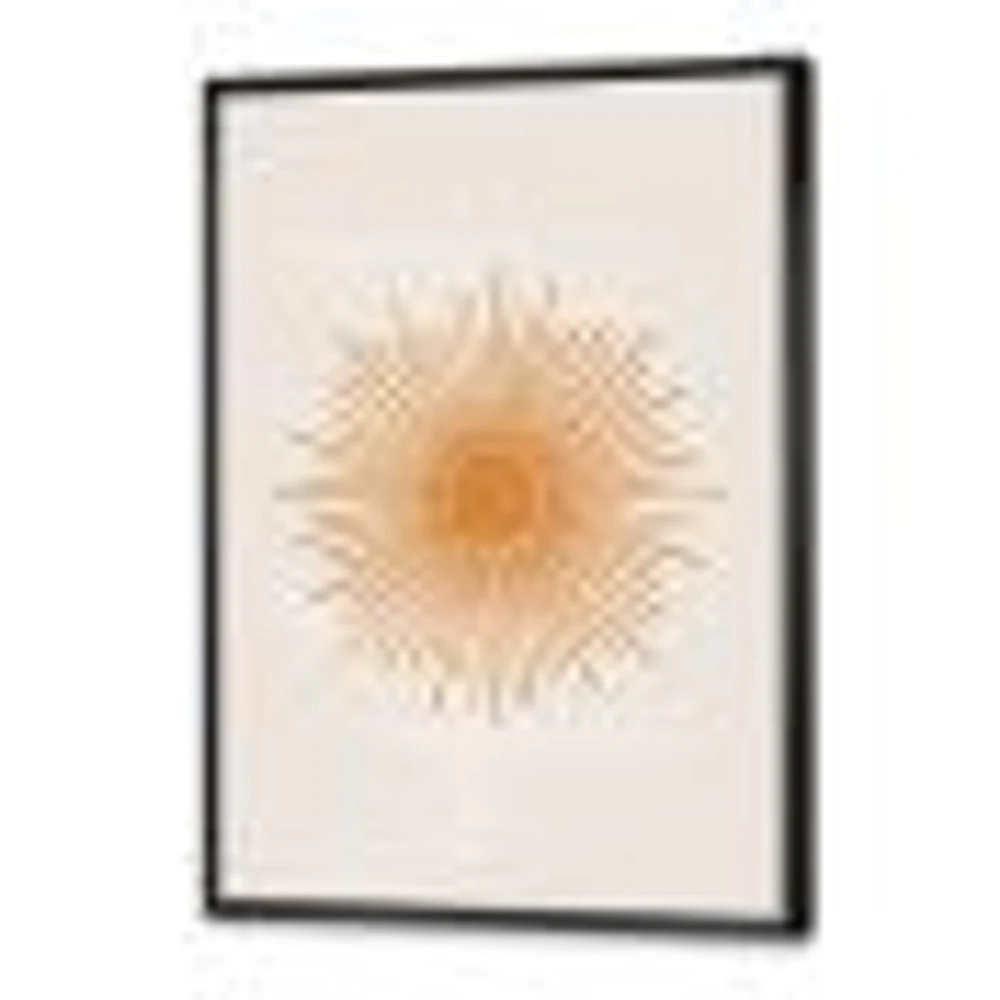 Toile « Orange Sun Print II »