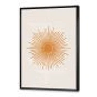 Toile « Orange Sun Print II »