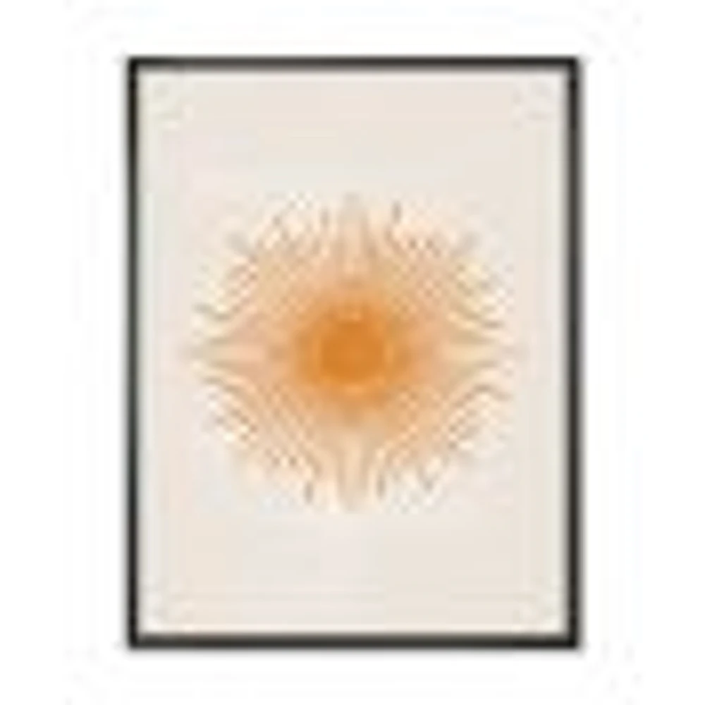 Orange Sun Print II  Wall Art