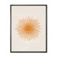 Toile « Orange Sun Print II »