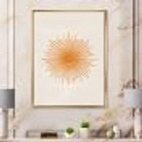 Toile « Orange Sun Print II »