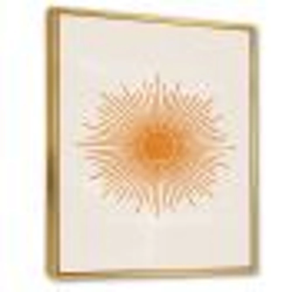 Orange Sun Print II  Wall Art