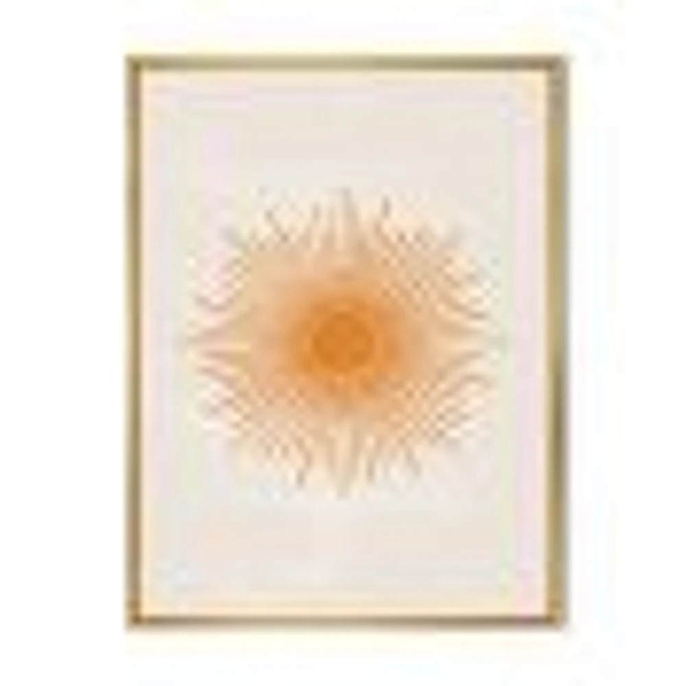 Orange Sun Print II  Wall Art